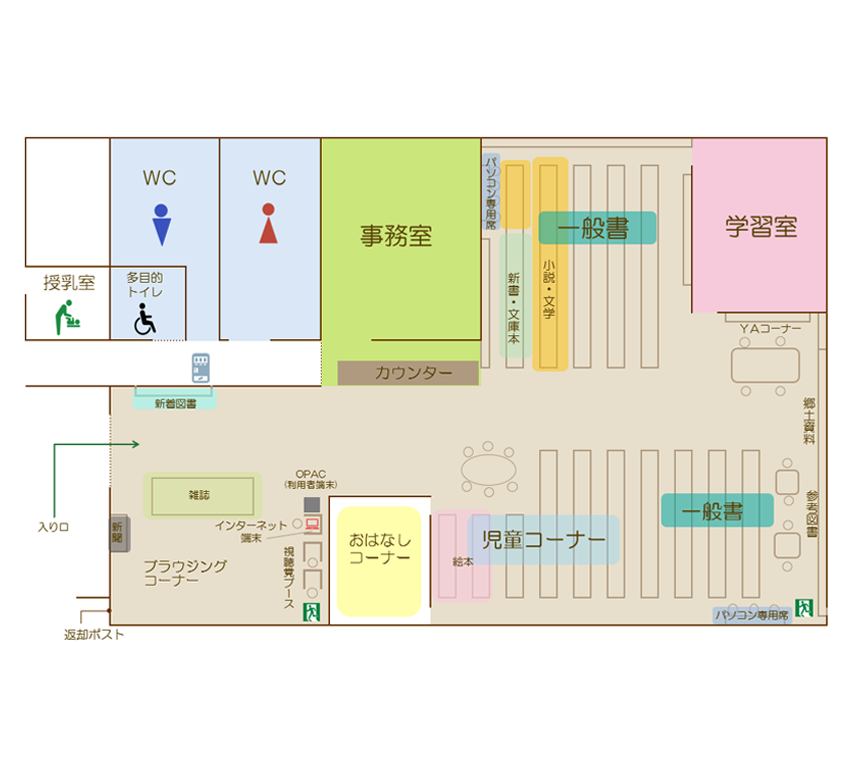 葛生図書館1F