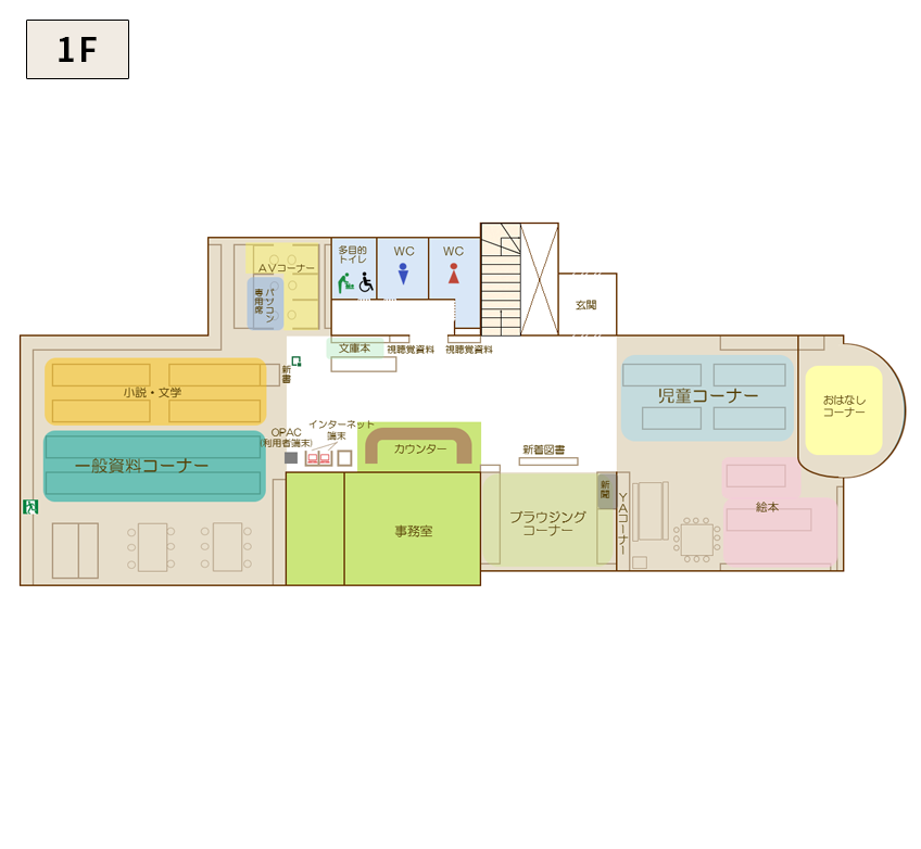 田沼図書館1F